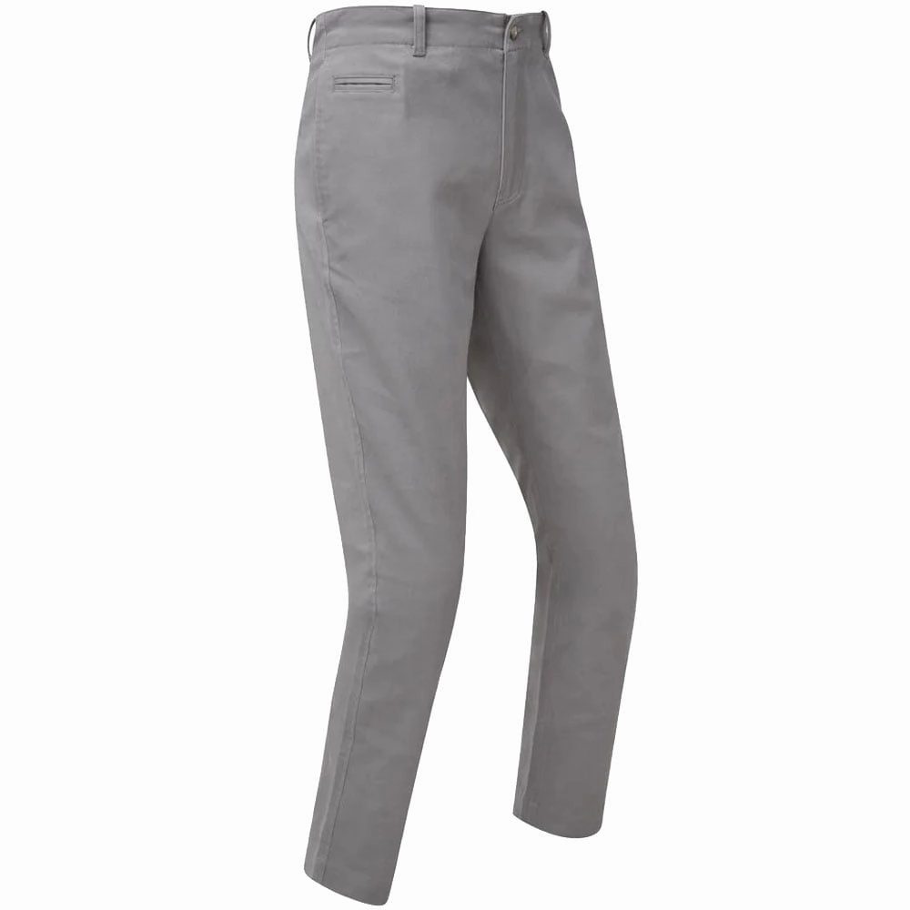FootJoy Tapered Fit Chino Trousers - Grey Modern Waist
