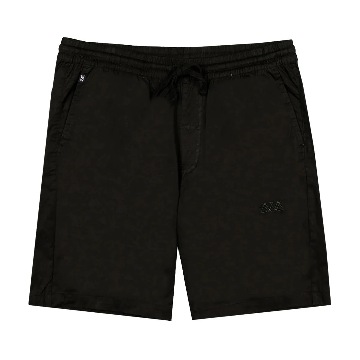 AVVA Covina Beach Shorts - Black silk blend