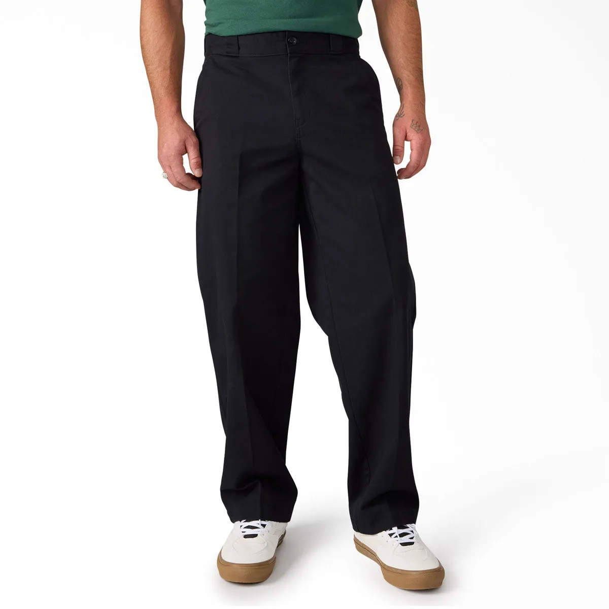 Dickies 247 Loose Pants - Black Rugged Fit Flat Lock Seams