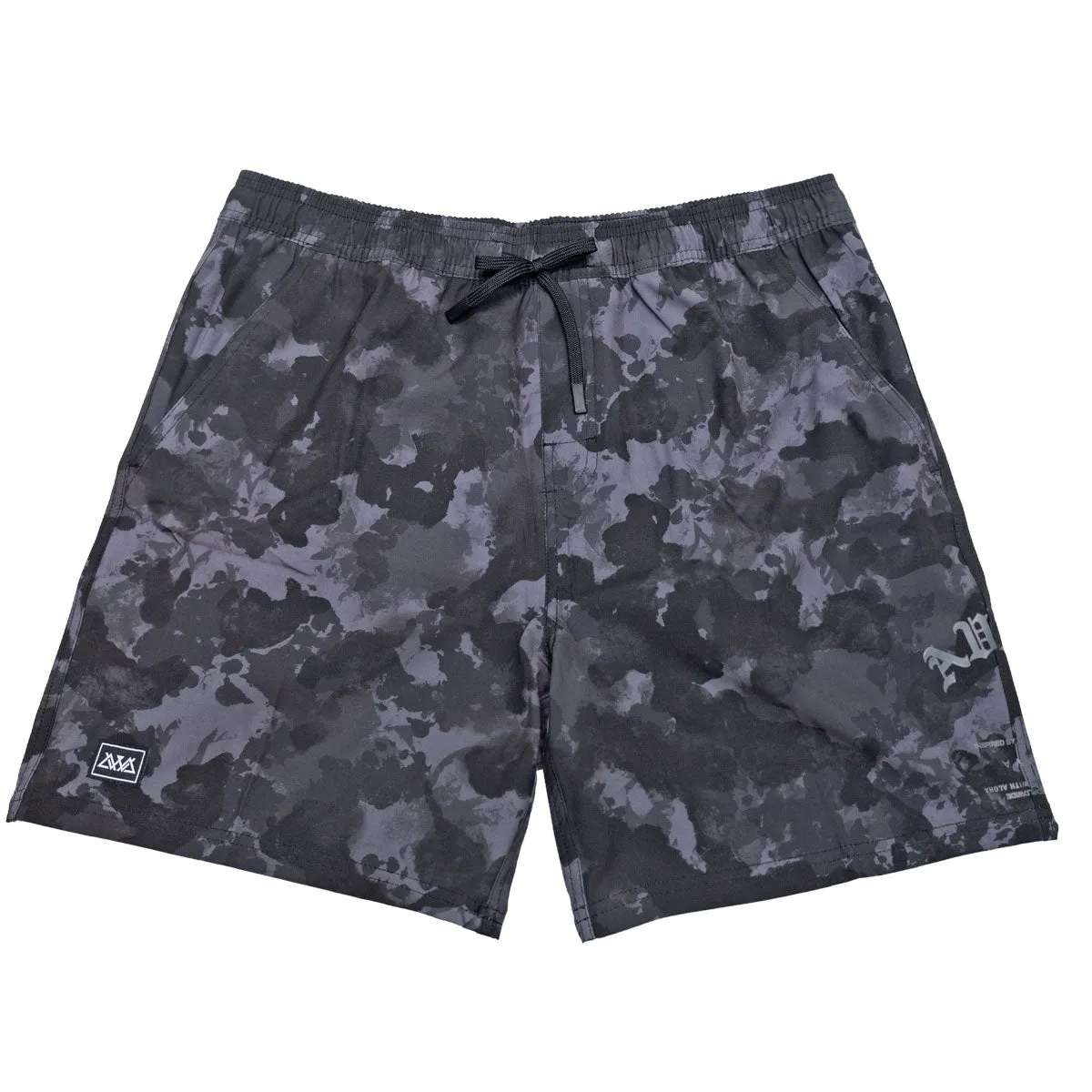 AVVA Strongside Camo Volley Shorts - Black LaserCutEdging Daily Wear