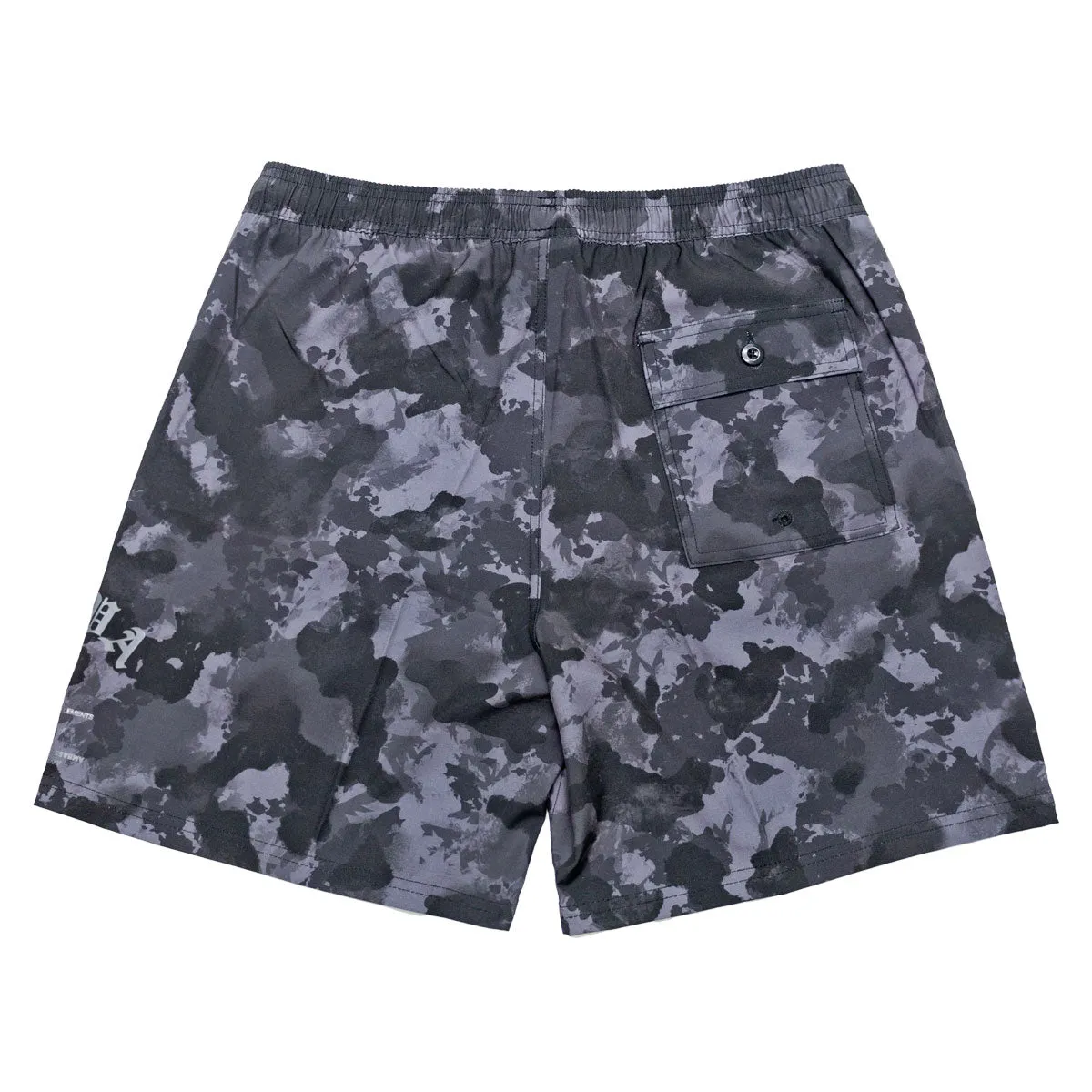 Formal Occasion UV resistant AVVA Strongside Camo Volley Shorts - Black