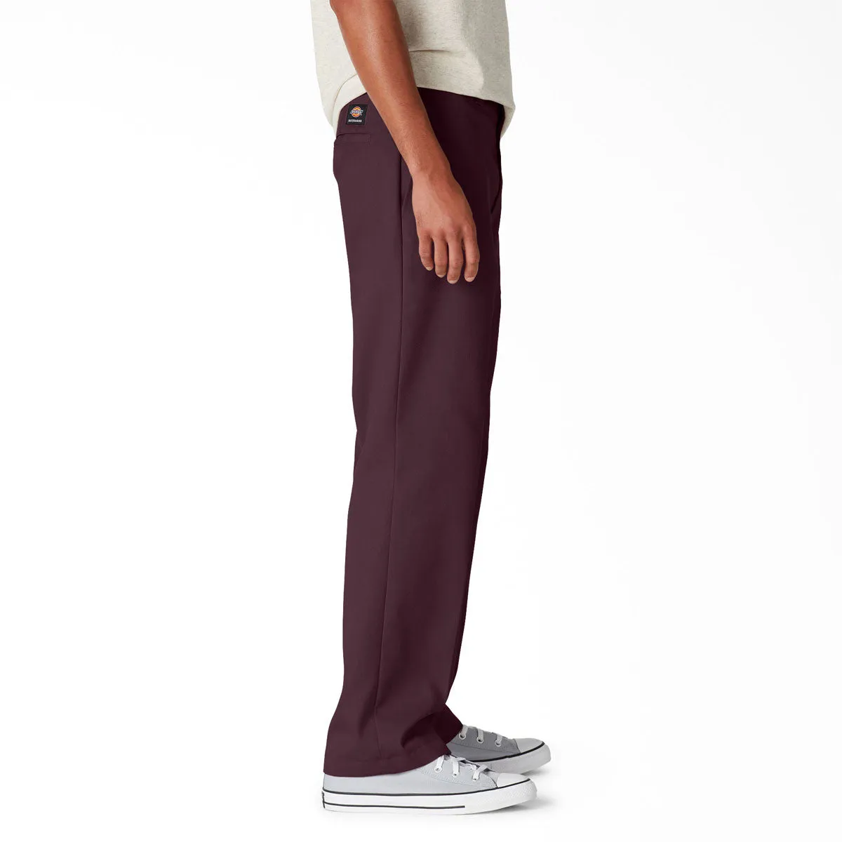 Weather Flex Comfortable Fabric Dickies Regular Twill Skate Pants - Maroon 2025