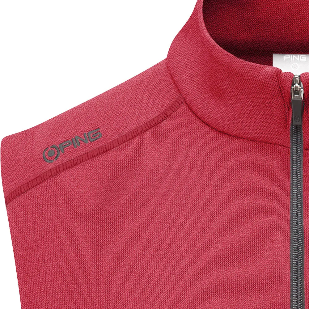 Ping Ramsey 1/2 Zip Gilet - Rich Red Marl accessory