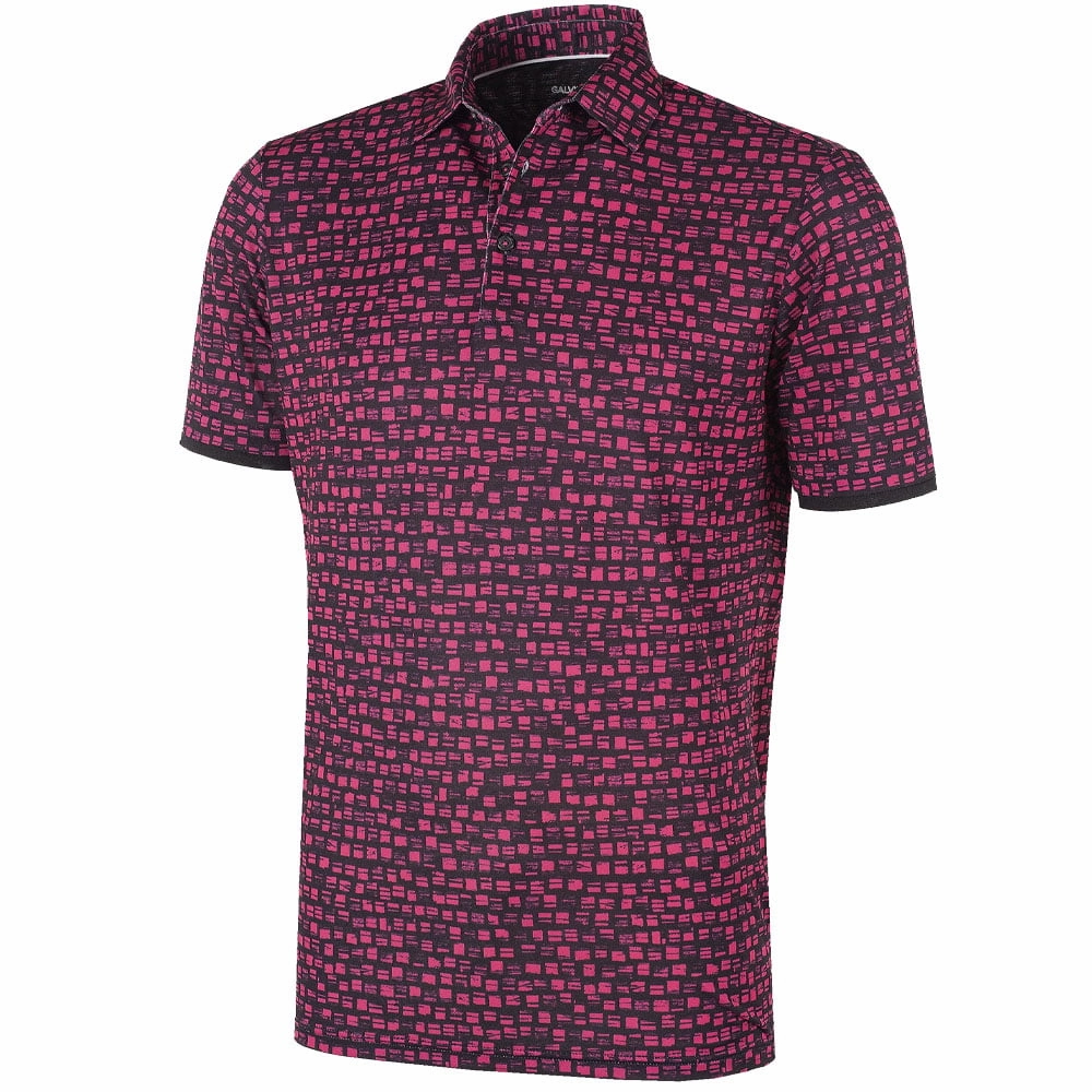 Casual Comfort Look winter warmth Galvin Green Mack Ventil8  Polo Shirt - Pink/Black