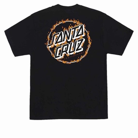 Breathable Layer Santa Cruz Burnt Opus Oversized T-Shirt - Black