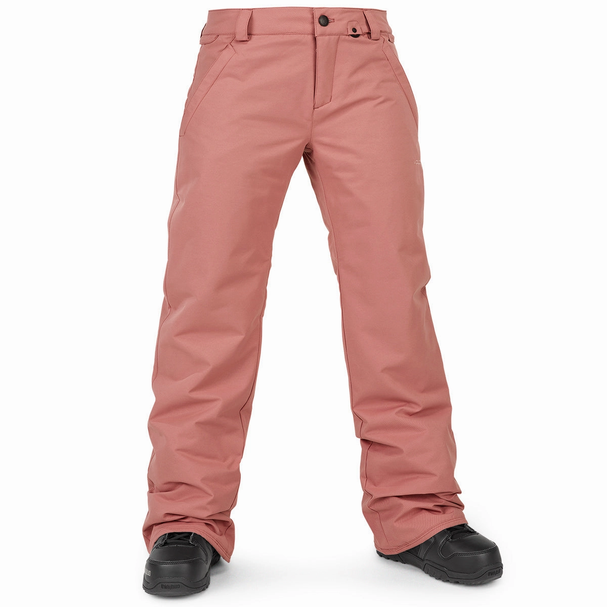 Volcom Womens Frochickie 2024 Snowboard Pants - Earth Pink Non Irritating Tags Multi-way wear