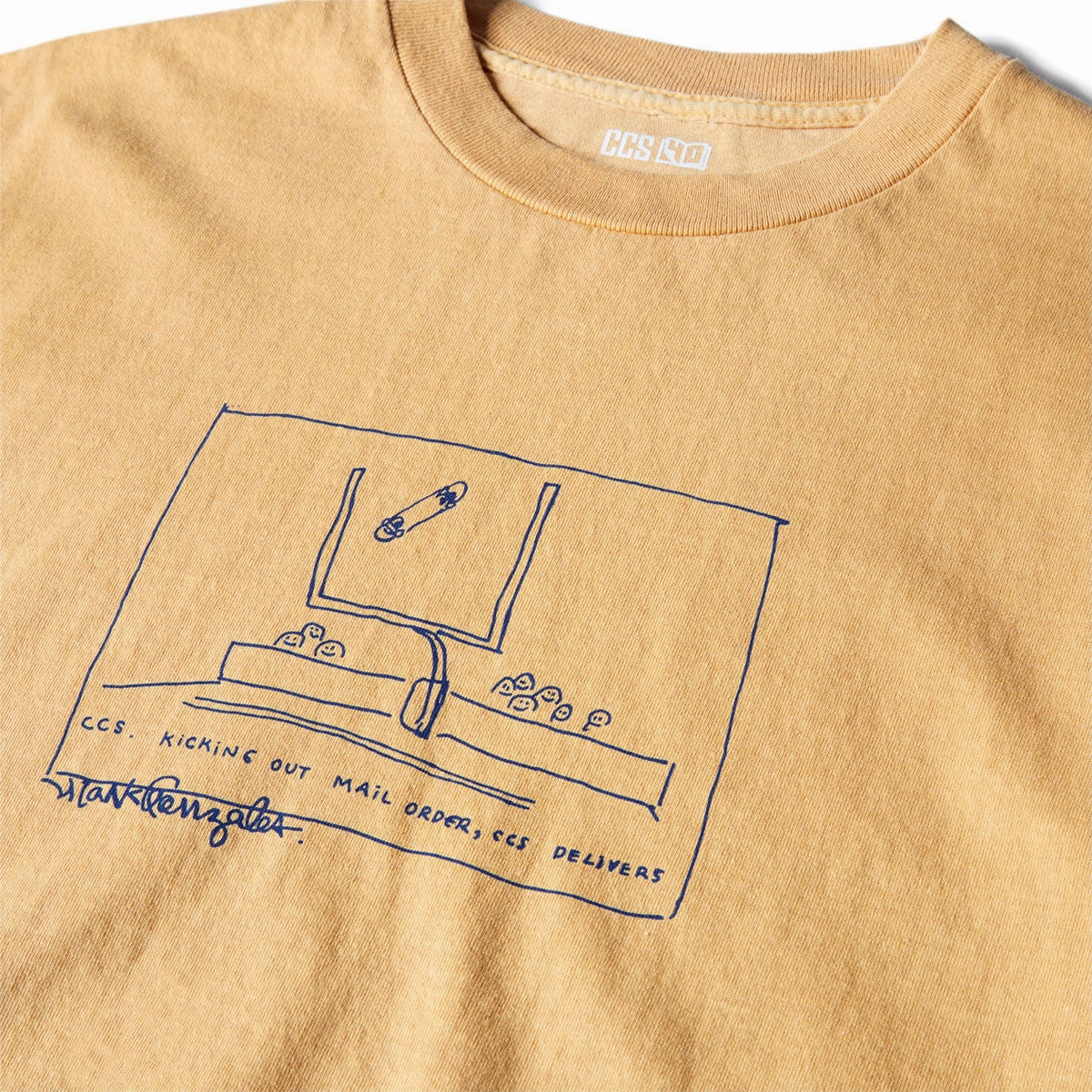 Modern Comfort Style CCS Gonz 2001 Reissue T-Shirt - Faded Mustard