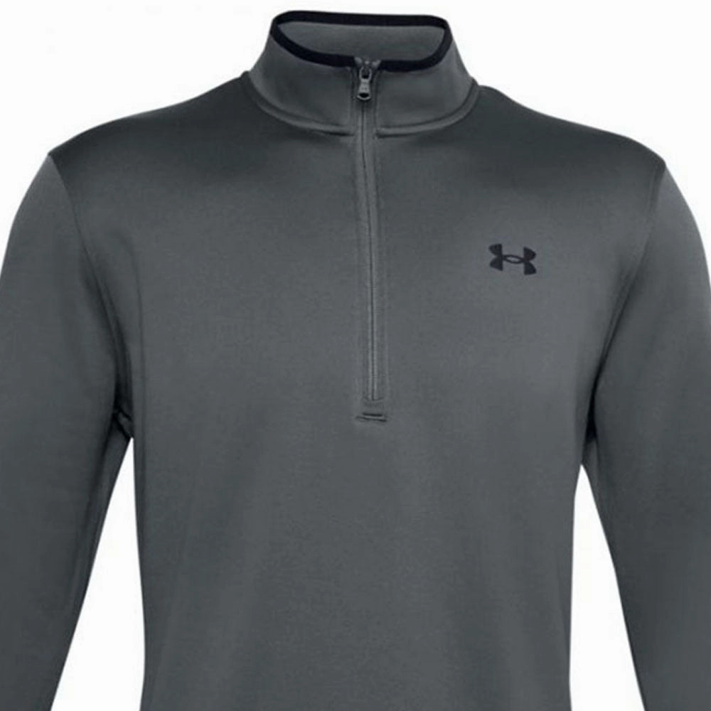 Minimalist Wear Under Armour Mens Armour Fleece 1/2 Zip - Pitch Grey/Black