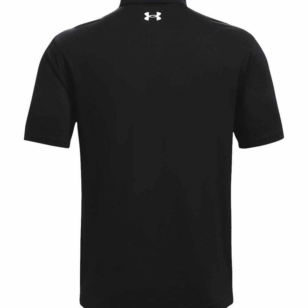 Colorfast Material Under Armour Performance Graphic Polo Shirt - Black/White