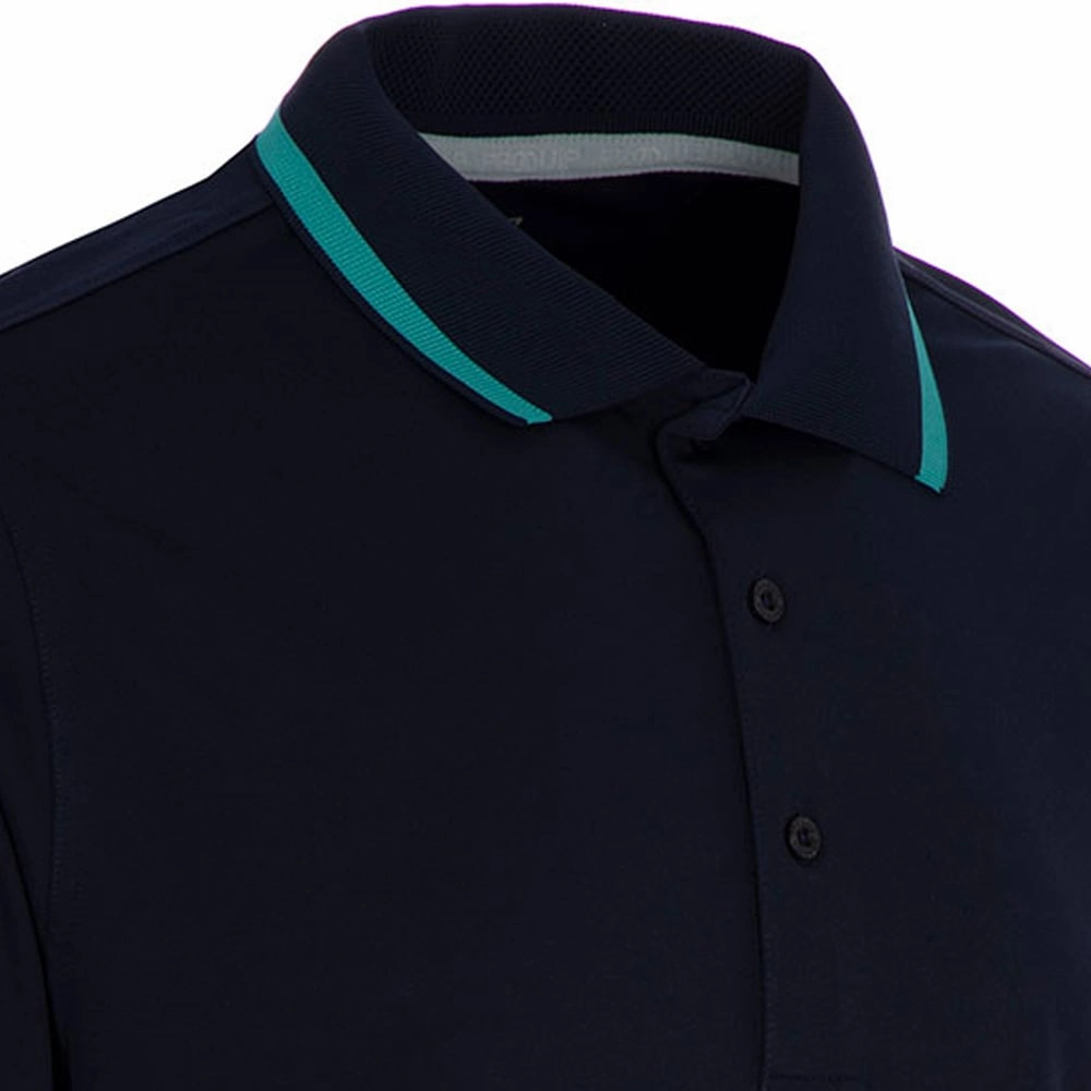 ProQuip Sub7 Plain Polo Shirt - Navy/Porcelain Solid Color