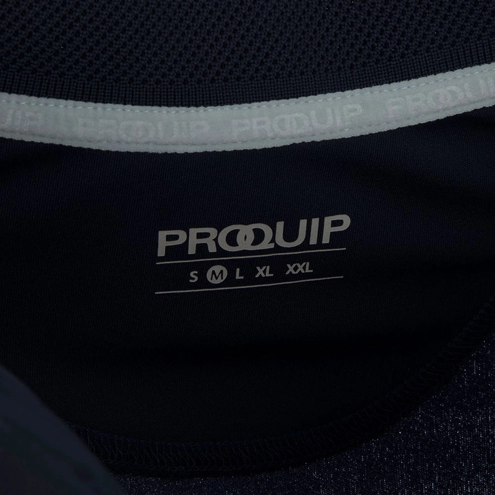 Fashion-Forward Look ProQuip Sub7 Plain Polo Shirt - Navy/Porcelain