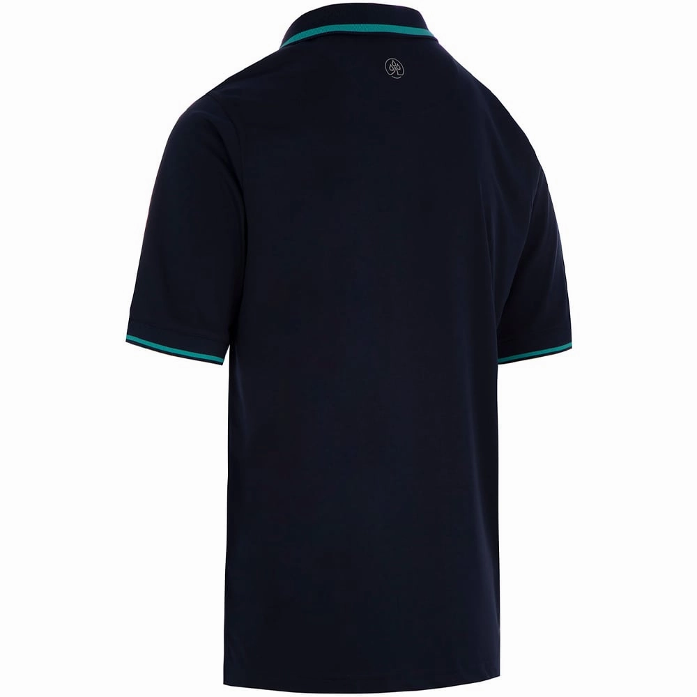 Layerable Look ProQuip Sub7 Plain Polo Shirt - Navy/Porcelain