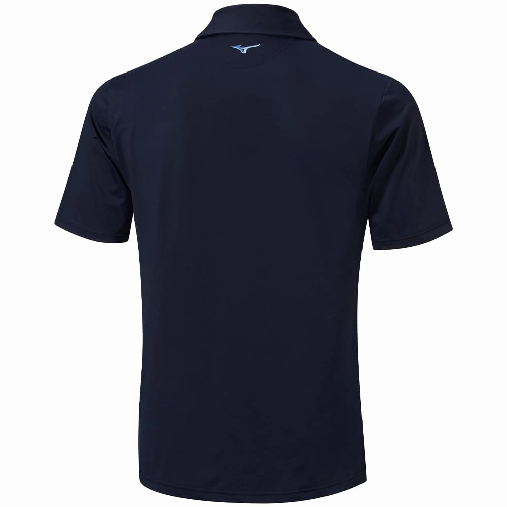 Stylish Casual NonIronTechnology Mizuno Elite Print Polo Shirt - Deep Navy