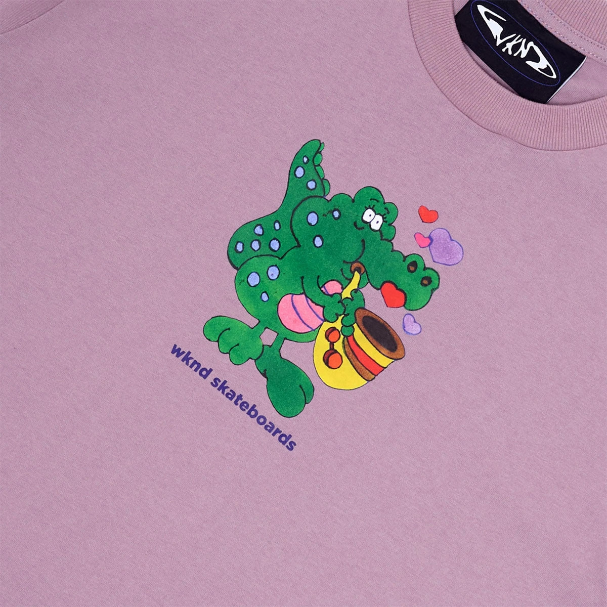 Everyday Trend Fun Style WKND Hello March T-Shirt - Mauve