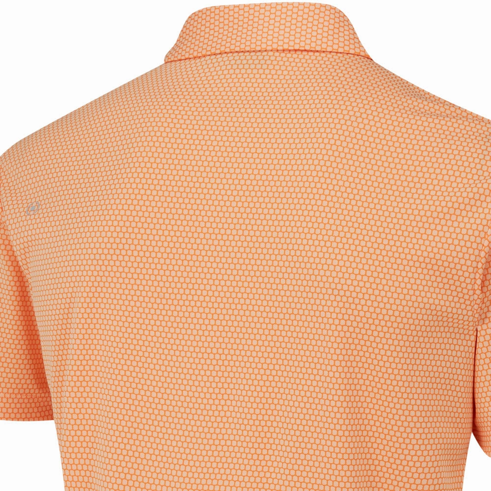 Running Gear Chic Smart Ping Halcyon Polo Shirt - Tangerine Multi