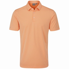 Ping Halcyon Polo Shirt - Tangerine Multi PocketDetail