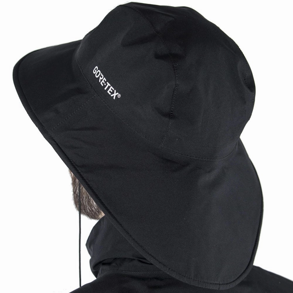 School Uniform Accessory Galvin Green Aqua Waterproof Gore-Tex Bucket Hat - Black
