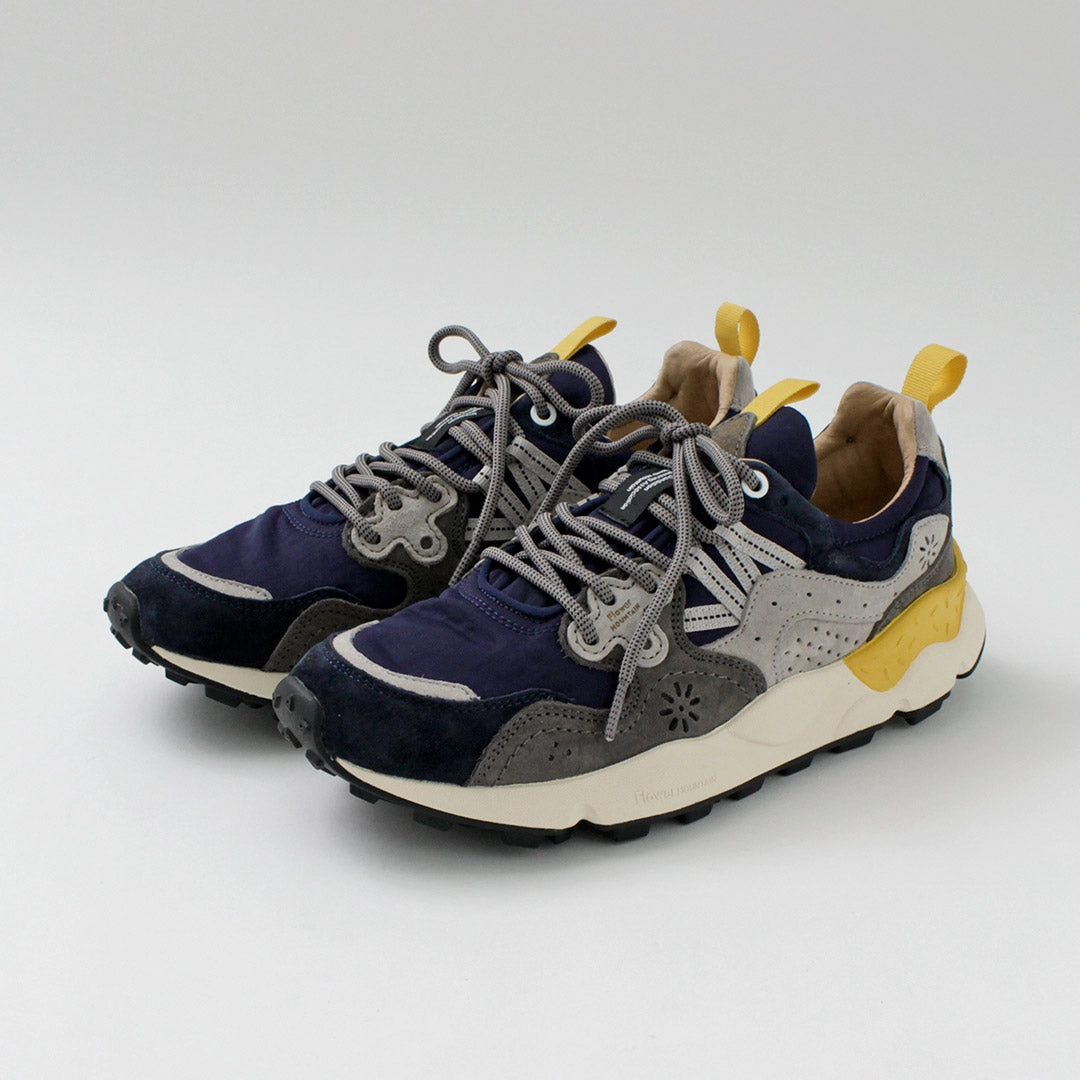Anti Fatigue Technology FLOWER MOUNTAIN / Yamano Three Pig Suede and Nylon Sneakers