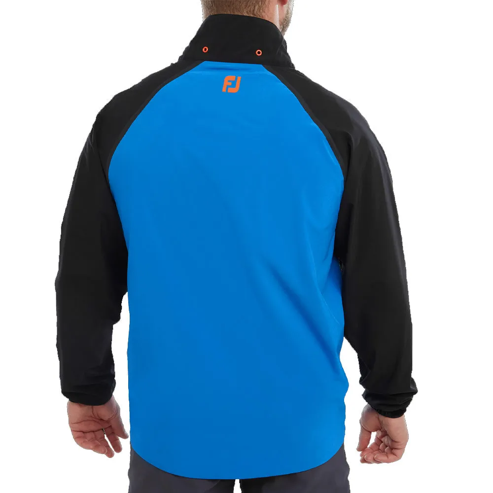 Wind Chill Protection FootJoy HydroTour Waterproof Jacket - Sapphire/Black/Orange