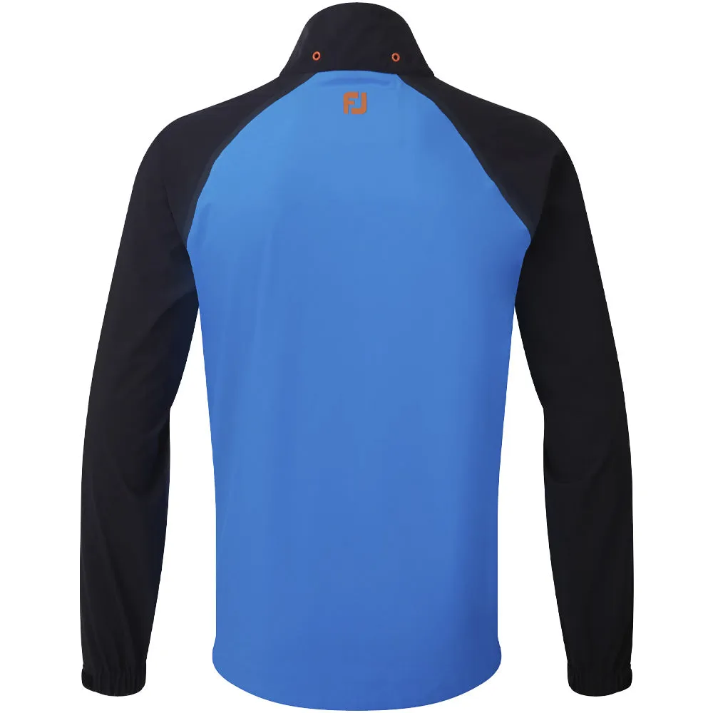 FootJoy HydroTour Waterproof Jacket - Sapphire/Black/Orange Anti Pilling Fabric