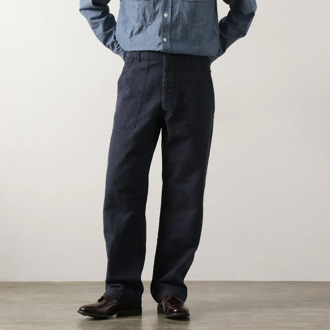 FOB FACTORY / Cotton Hemp Fatigue Pants Breathable Comfort Fit LightweightComfort
