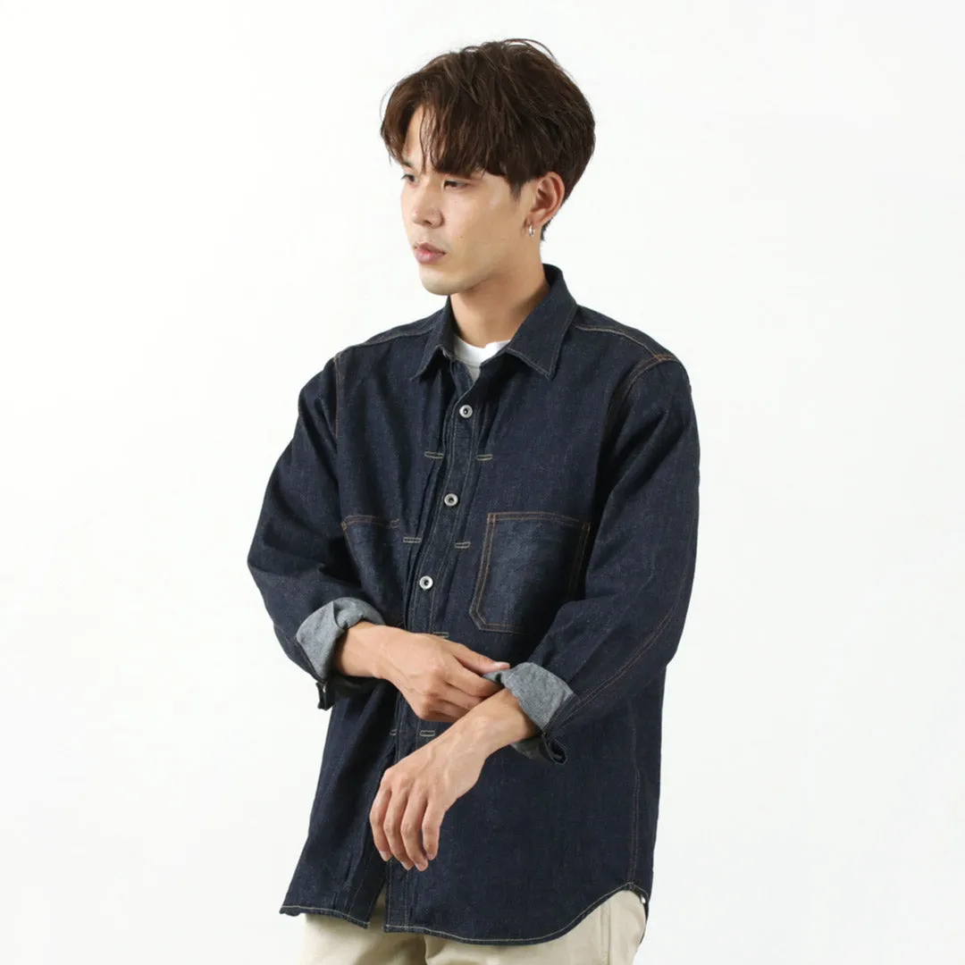 FOB FACTORY / Denim Coal Miner Shirt Pure Cotton