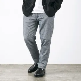 AbrasionResistantPanels FOB FACTORY / F0513 Cotton Linen Double Weave Chambray Pants