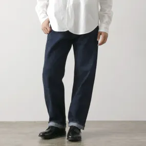 FOB FACTORY / F1147 5-Pocket Wide Denim Pants Breathable Feel Low Effort