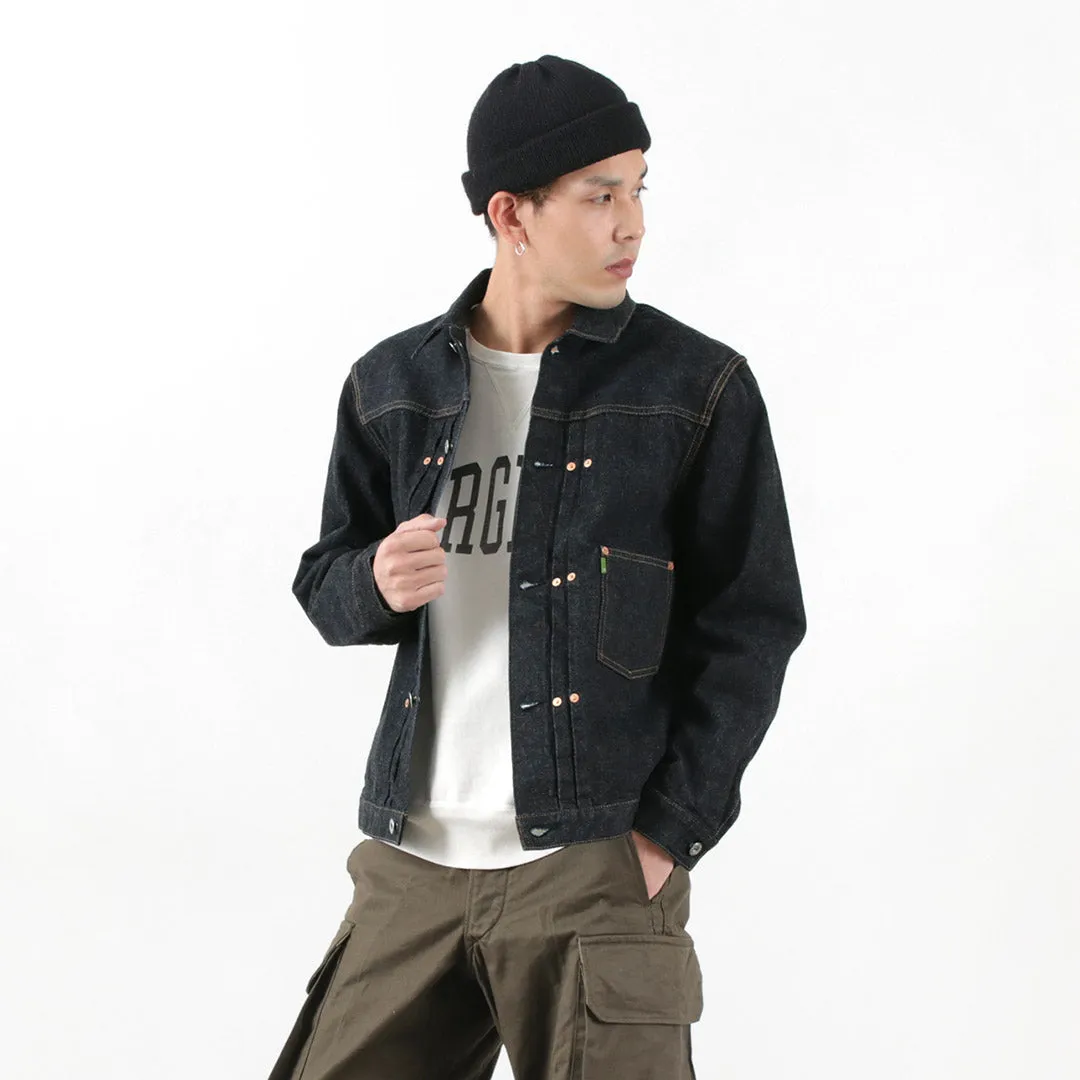 Ventilation Vents Soft Weather Wear FOB FACTORY / F2432 Selvage 14.75oz Garage Denim Jacket