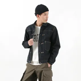 FOB FACTORY / F2432 Selvage 14.75oz Garage Denim Jacket Convertible Style
