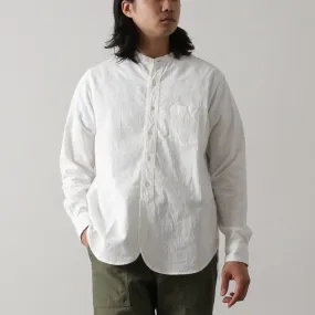 FOB FACTORY / F3429 Long Sleeve Band Collar Ox Shirt Subtle design