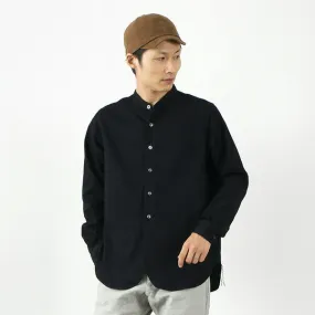 Picnic Outfit FOB FACTORY / F3470 Denim Band Collar Shirt