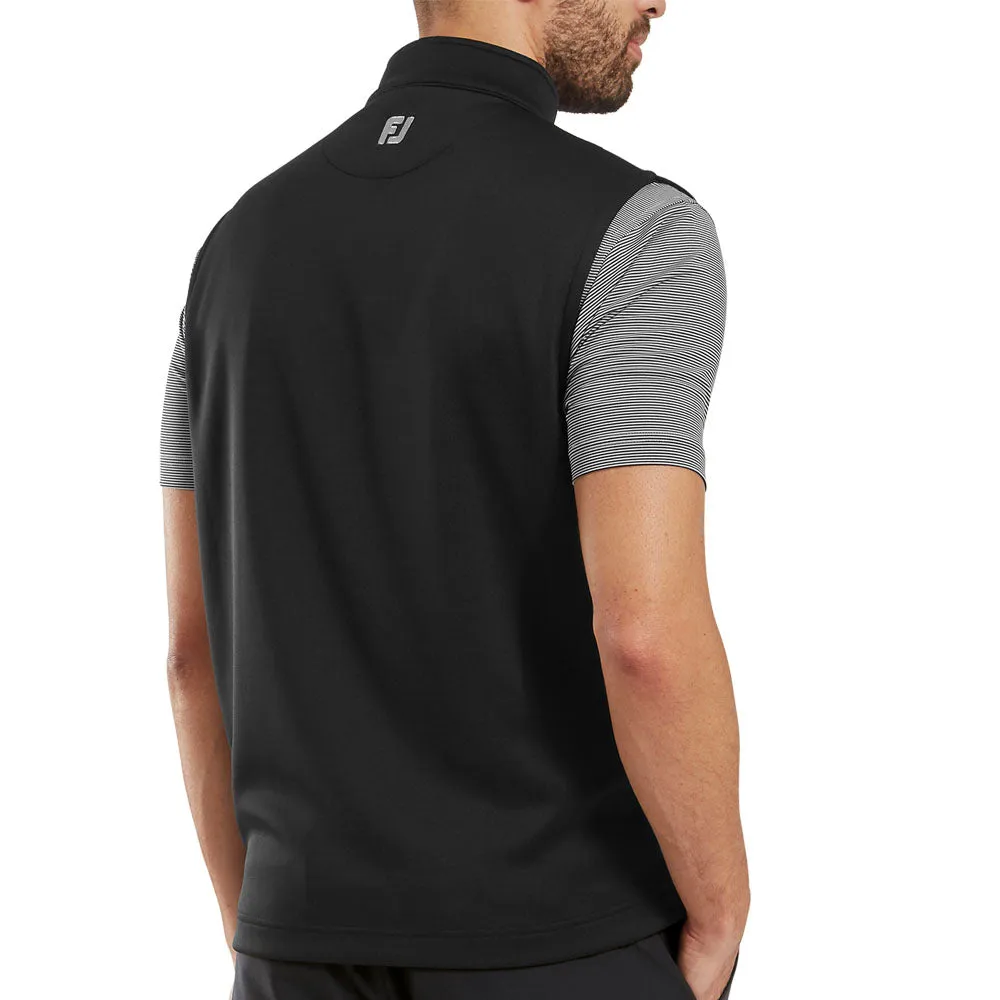 Summer FootJoy 1/2 Zip Gilet - Black