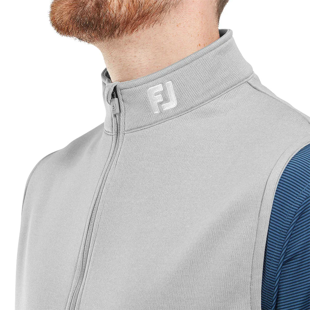 Padded Shoulders Quick Dry Textile FootJoy 1/2 Zip Gilet - Grey