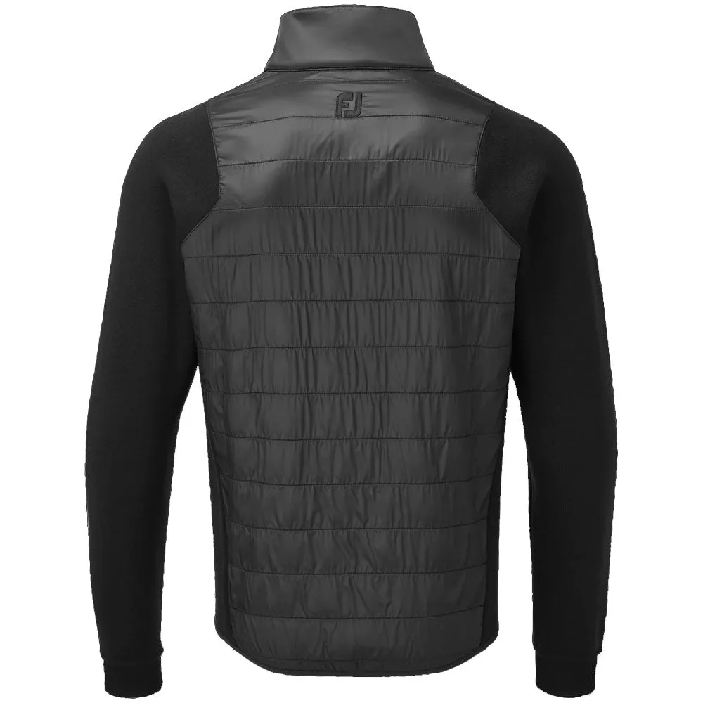 UV protection layer Windproof Closure FootJoy FJ Hybrid Jacket - Black