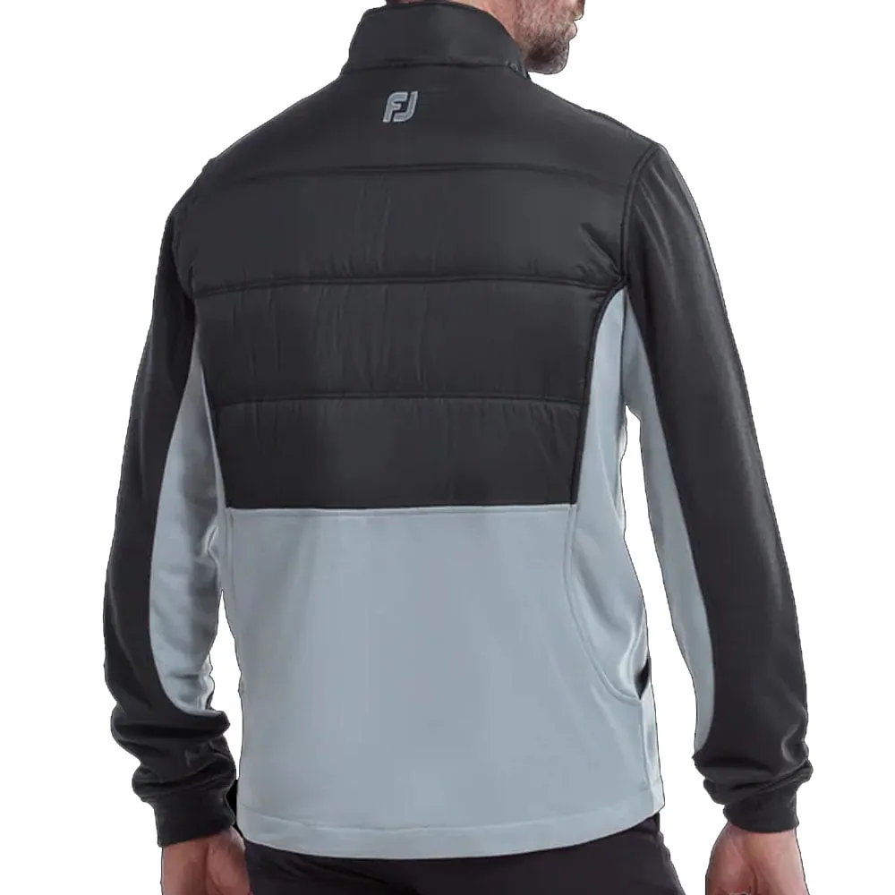 StretchFit Silhouette FootJoy FJ Hybrid Padded Jacket - Black/Grey