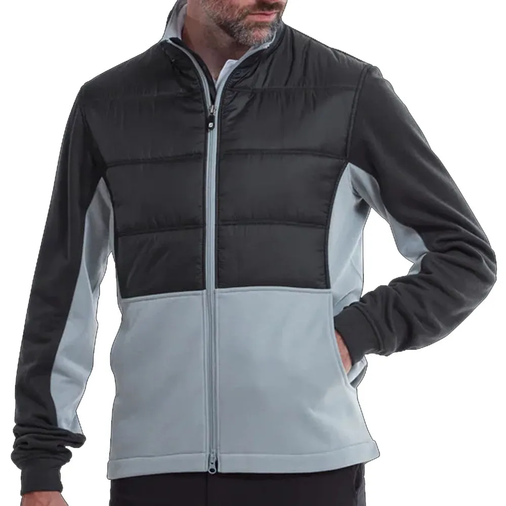 Anti Glare Trim FootJoy FJ Hybrid Padded Jacket - Black/Grey