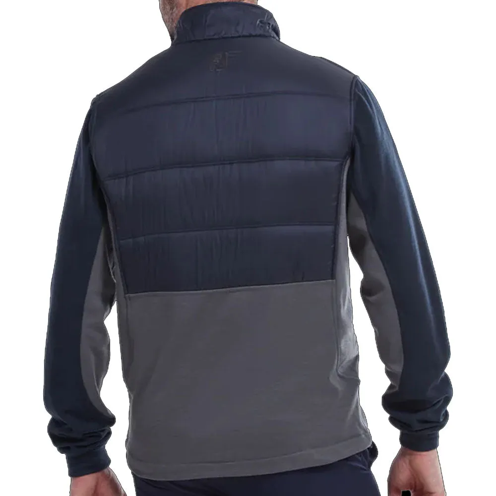 FootJoy FJ Hybrid Padded Jacket - Navy/Charcoal Scratch Resistant Zippers Durable Stitching