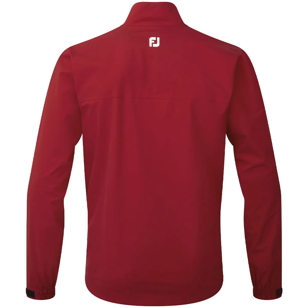 Button Closure Practical Layer FootJoy FJ HydroLite Waterproof Jacket - Red Tonal