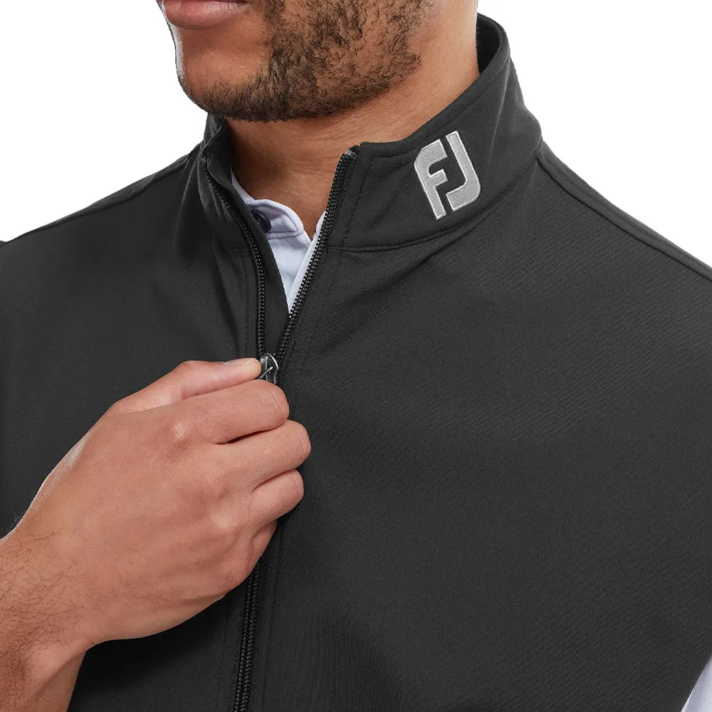 Universal Fit System popular in hot regions FootJoy Full-Zip Knit Vest - Black