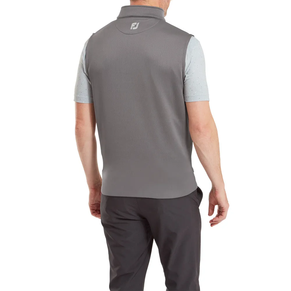 Eco Friendly Dye Ultra Thin Layers FootJoy Half-Zip Vest - Gravel