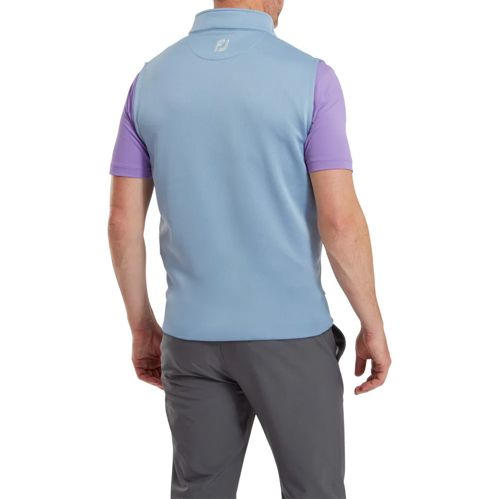 Abrasion resistant hypoallergenic FootJoy Half-Zip Vest - Storm