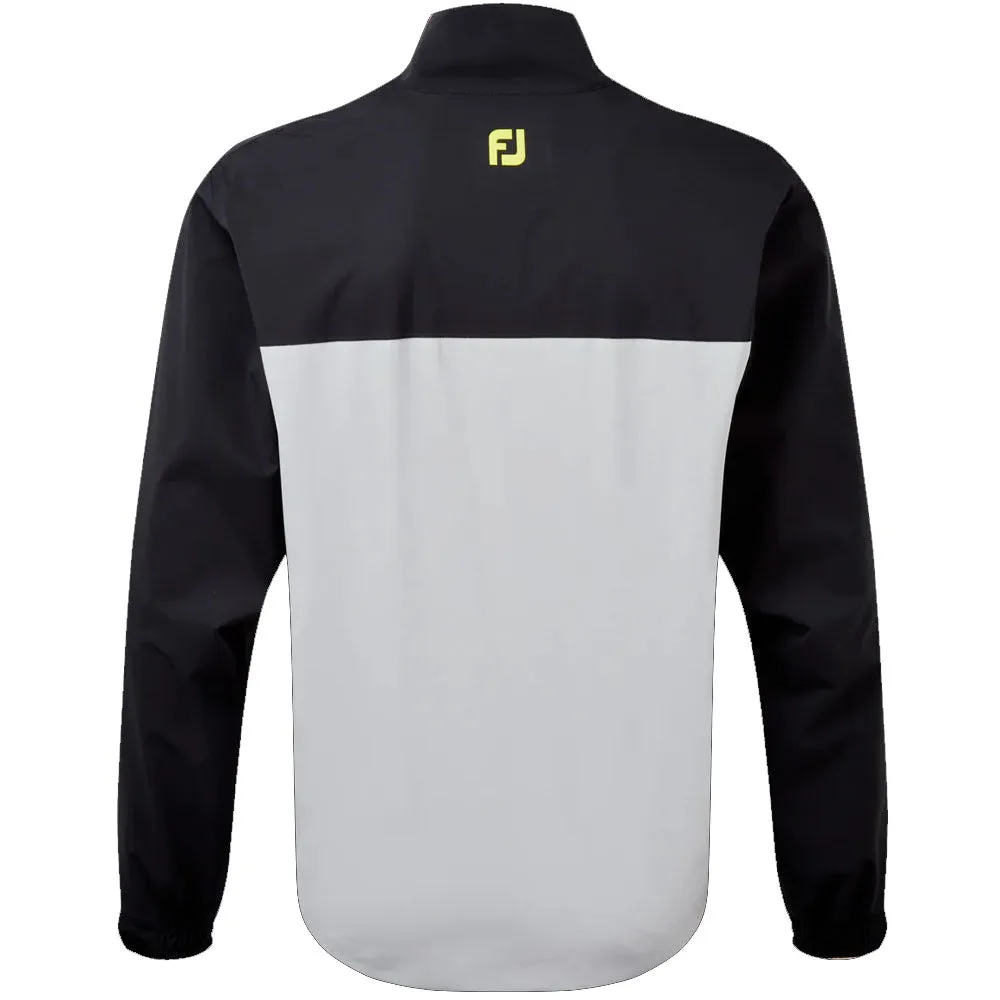 Stretchable Cuffs FootJoy HydroLite Waterproof Jacket - Black/Grey/Lime