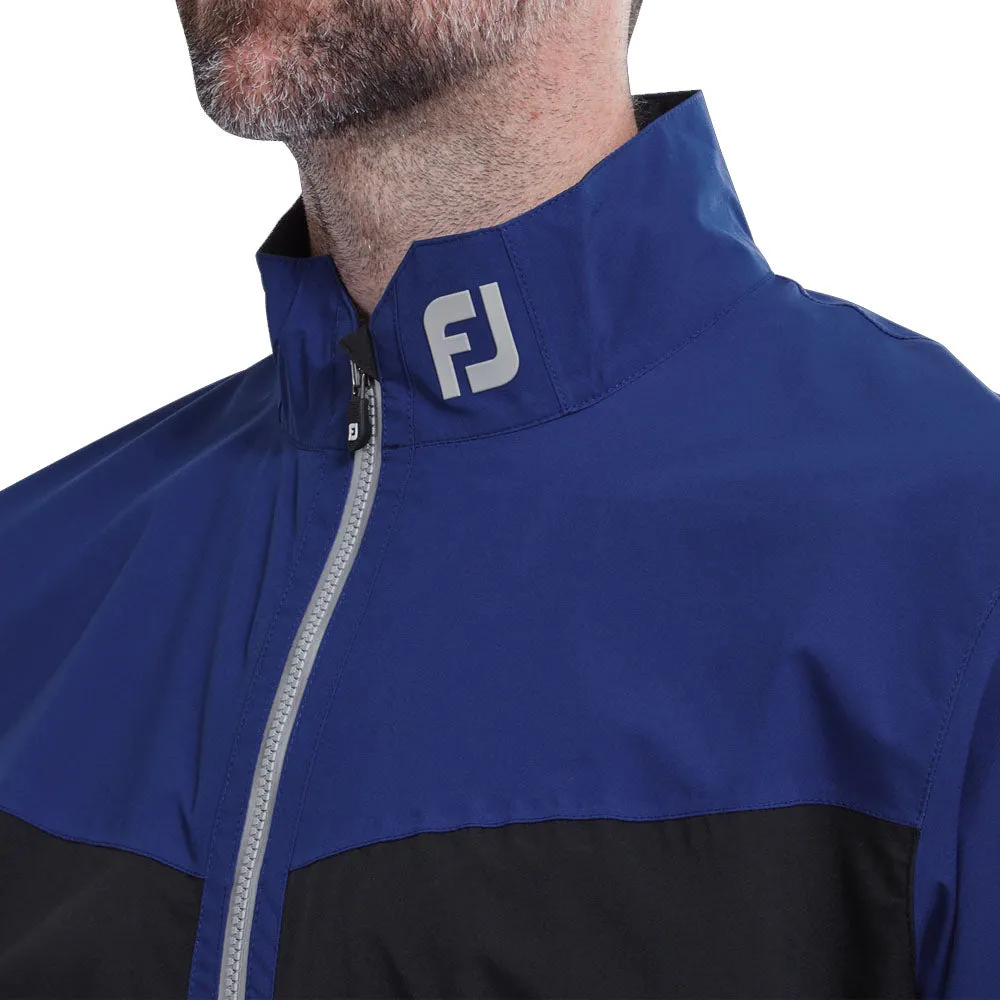 Classic Ribbed Cuffs FootJoy HydroLite Waterproof Jacket - Royal/Black/Silver
