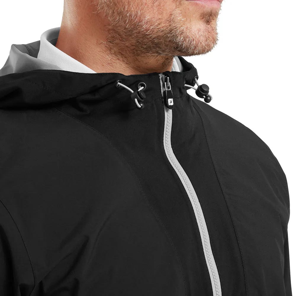 NonRestrictiveCut FootJoy HydroLite X Waterproof Hoodie Jacket - Black