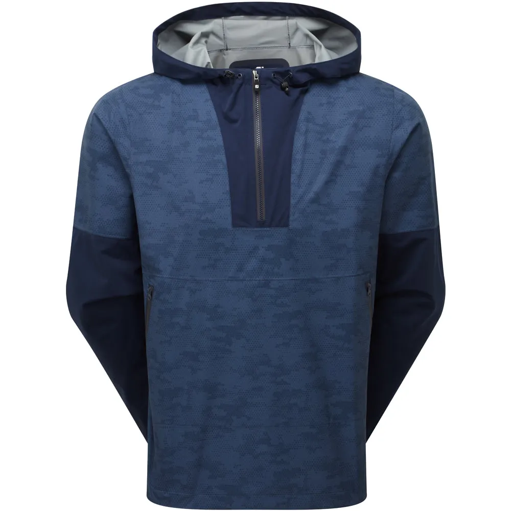 FootJoy HydroLite X Waterproof Hoodie Jacket - Navy Camo Modular Design