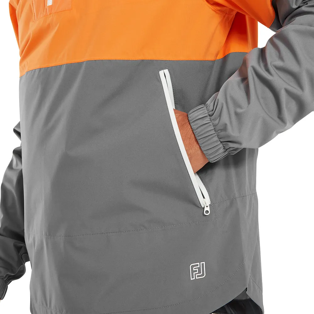 FootJoy HydroLite X Waterproof Hoodie Jacket - Solar/Basalt Heat Retention Lining