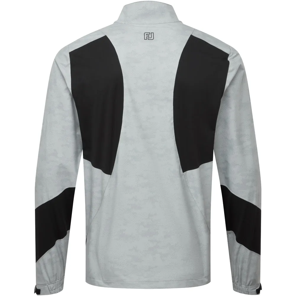 FootJoy HydroLite X Waterproof Jacket - Grey Camo Layered Collar Eco Friendly Dye