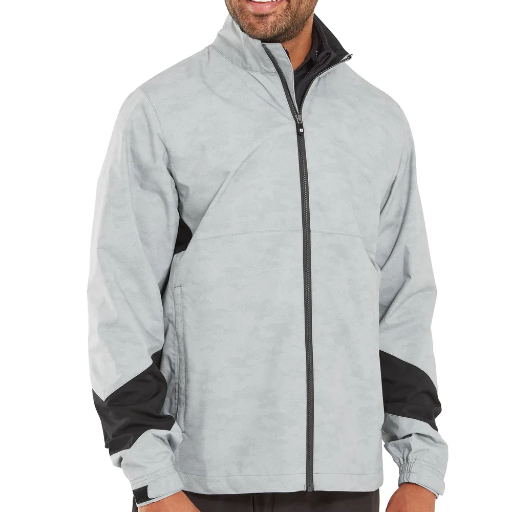 Versatile Style Odor Control Fibers FootJoy HydroLite X Waterproof Jacket - Grey Camo