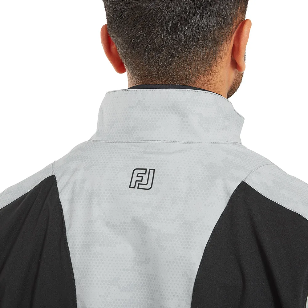High Collar Windguard FootJoy HydroLite X Waterproof Jacket - Grey Camo